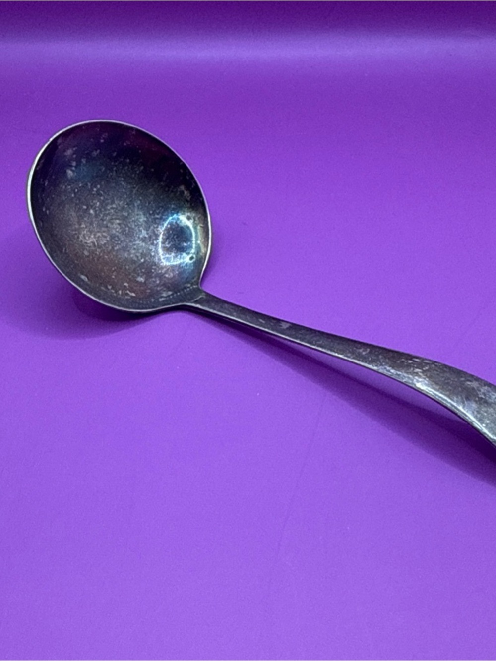 Silver Plate Sugar or Jam Spoon / Miniature Ladle EPNS Celtic Made in England